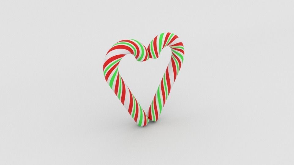 Candy cane 3D model_21