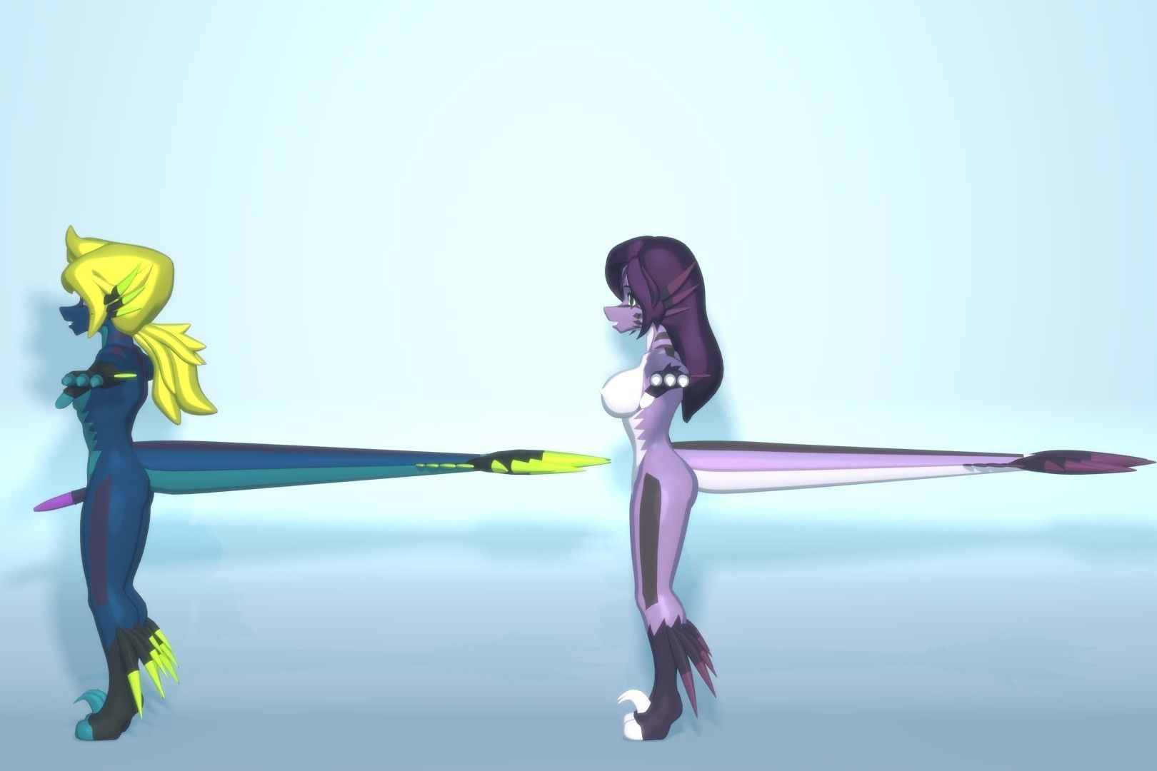 Acheron Raptor Nude Low-poly 3D model_21