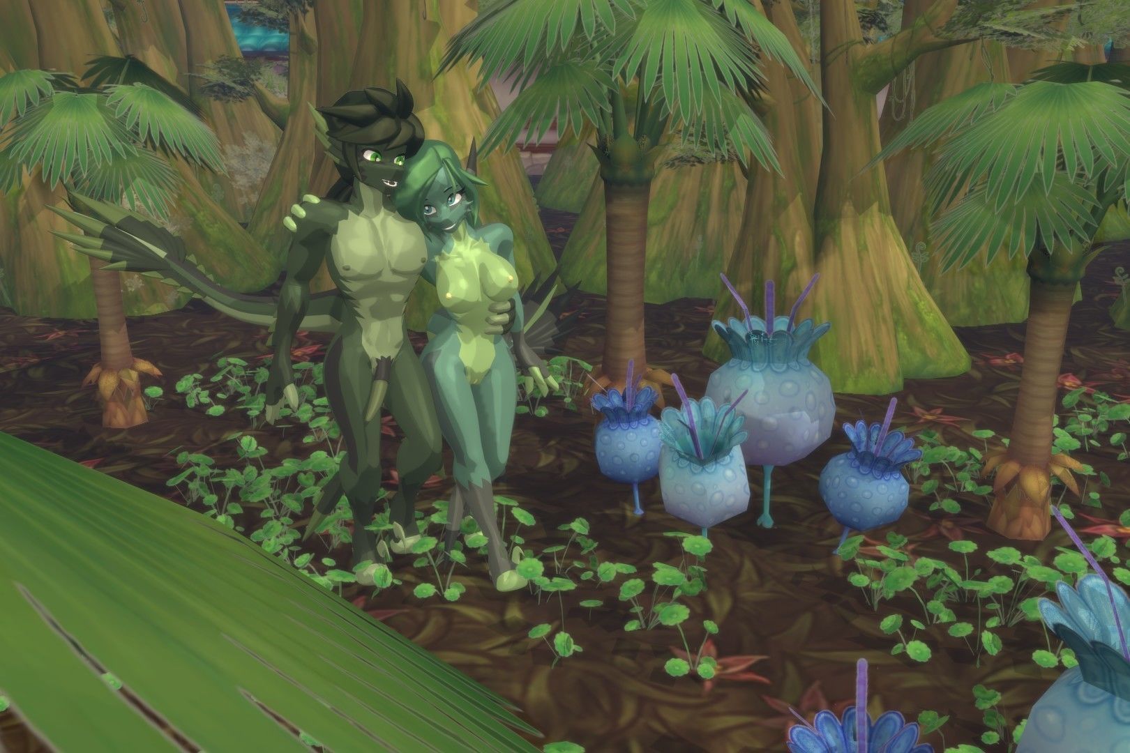 Acheron Raptor Nude Low-poly 3D model_3