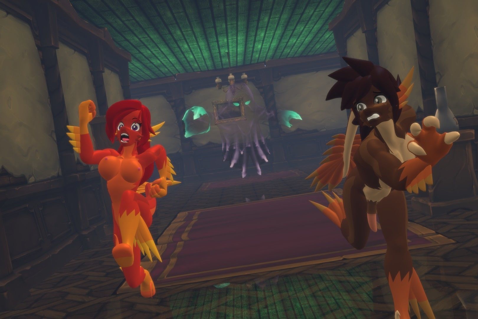 Acheron Raptor Nude Low-poly 3D model_8