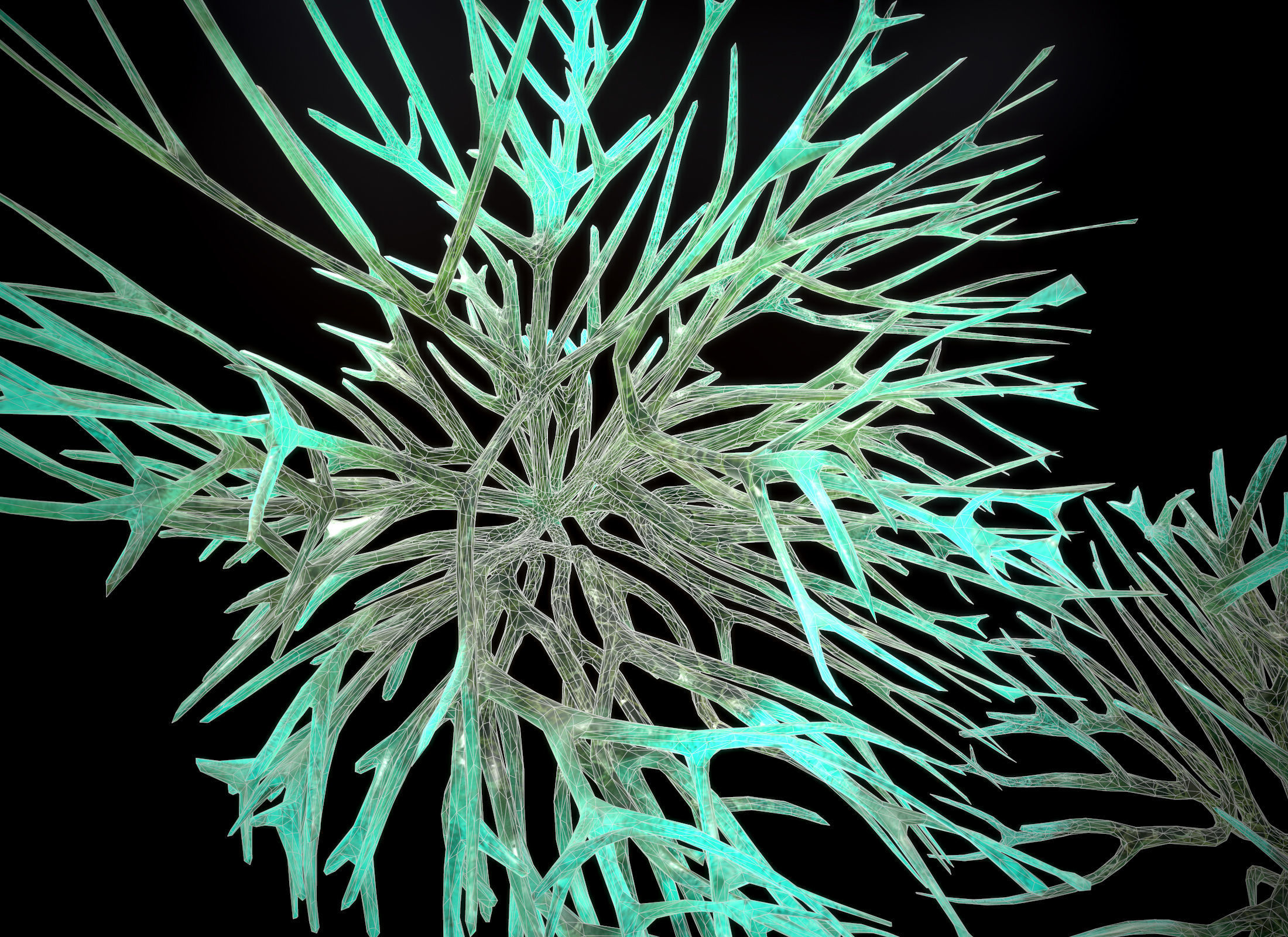 Alien Plant Fungus Type1 Low-poly 3D model_23