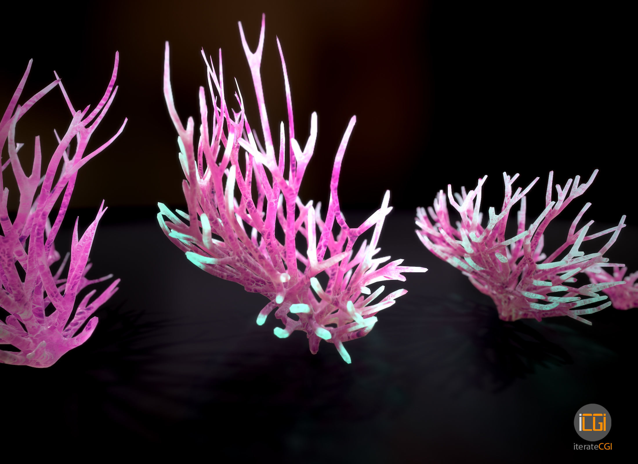 Alien Plant Fungus Type1 Low-poly 3D model_15