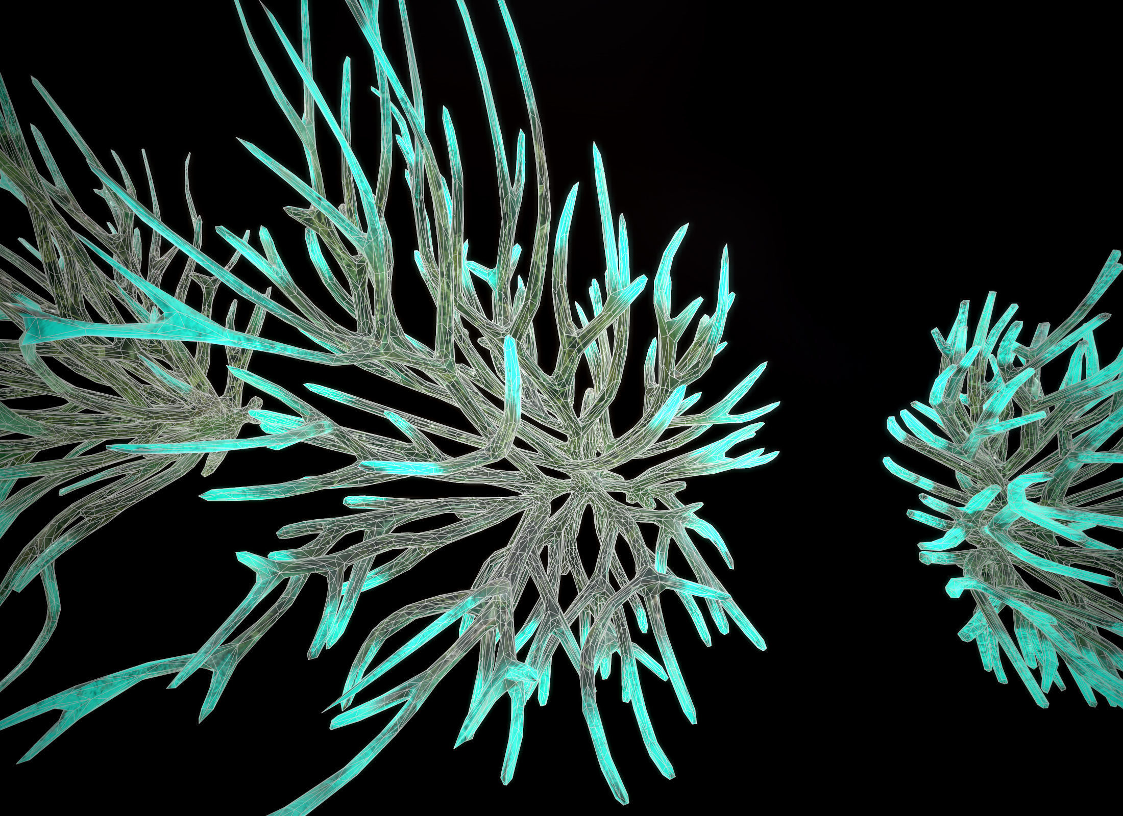 Alien Plant Fungus Type1 Low-poly 3D model_25