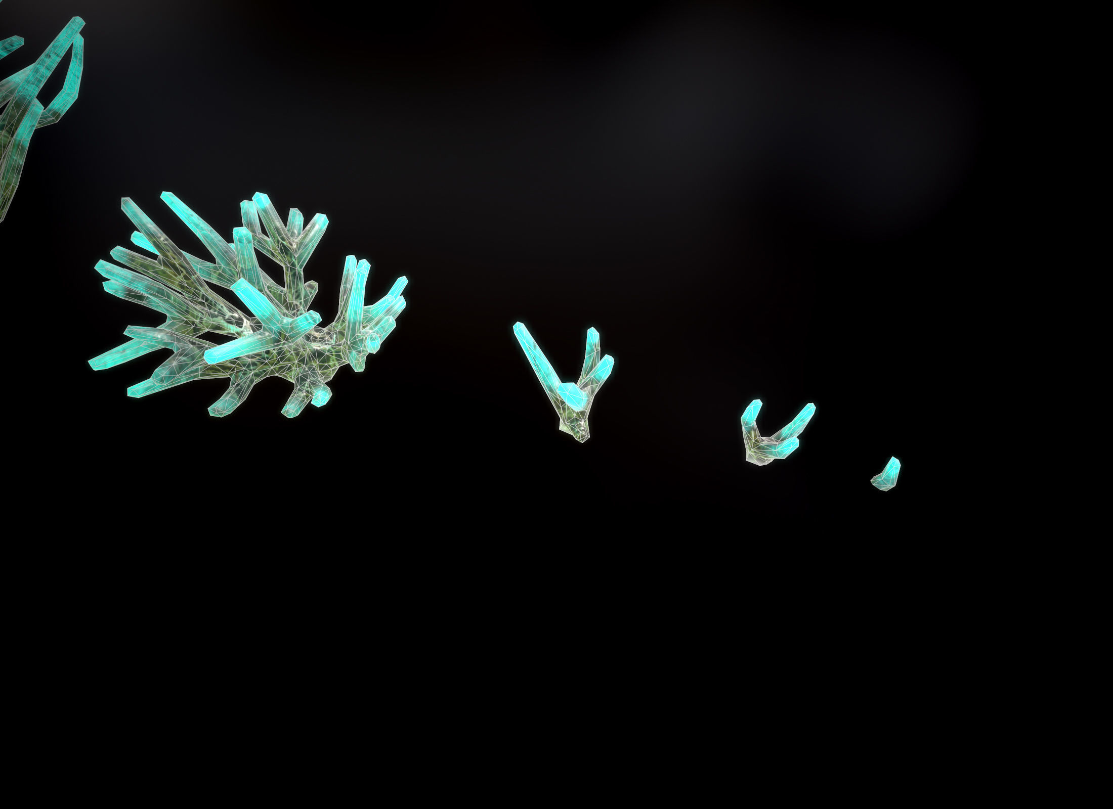 Alien Plant Fungus Type1 Low-poly 3D model_27