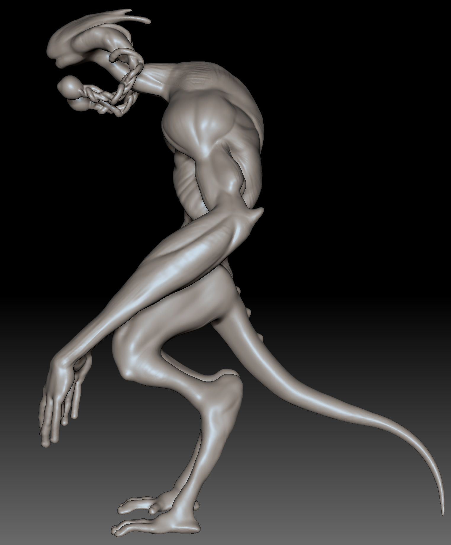 Creature A1 3D model_2