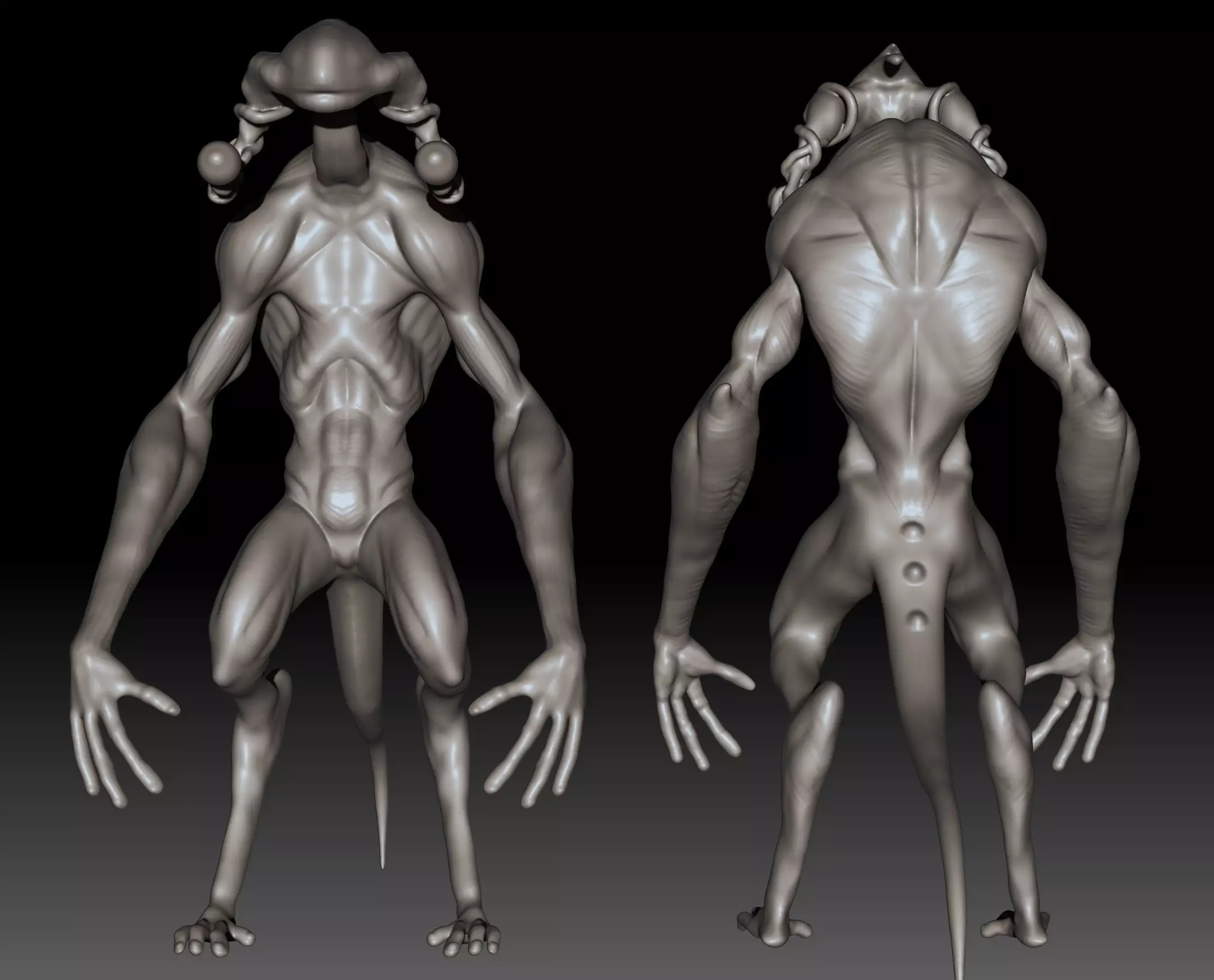 Creature A1 3D model_0