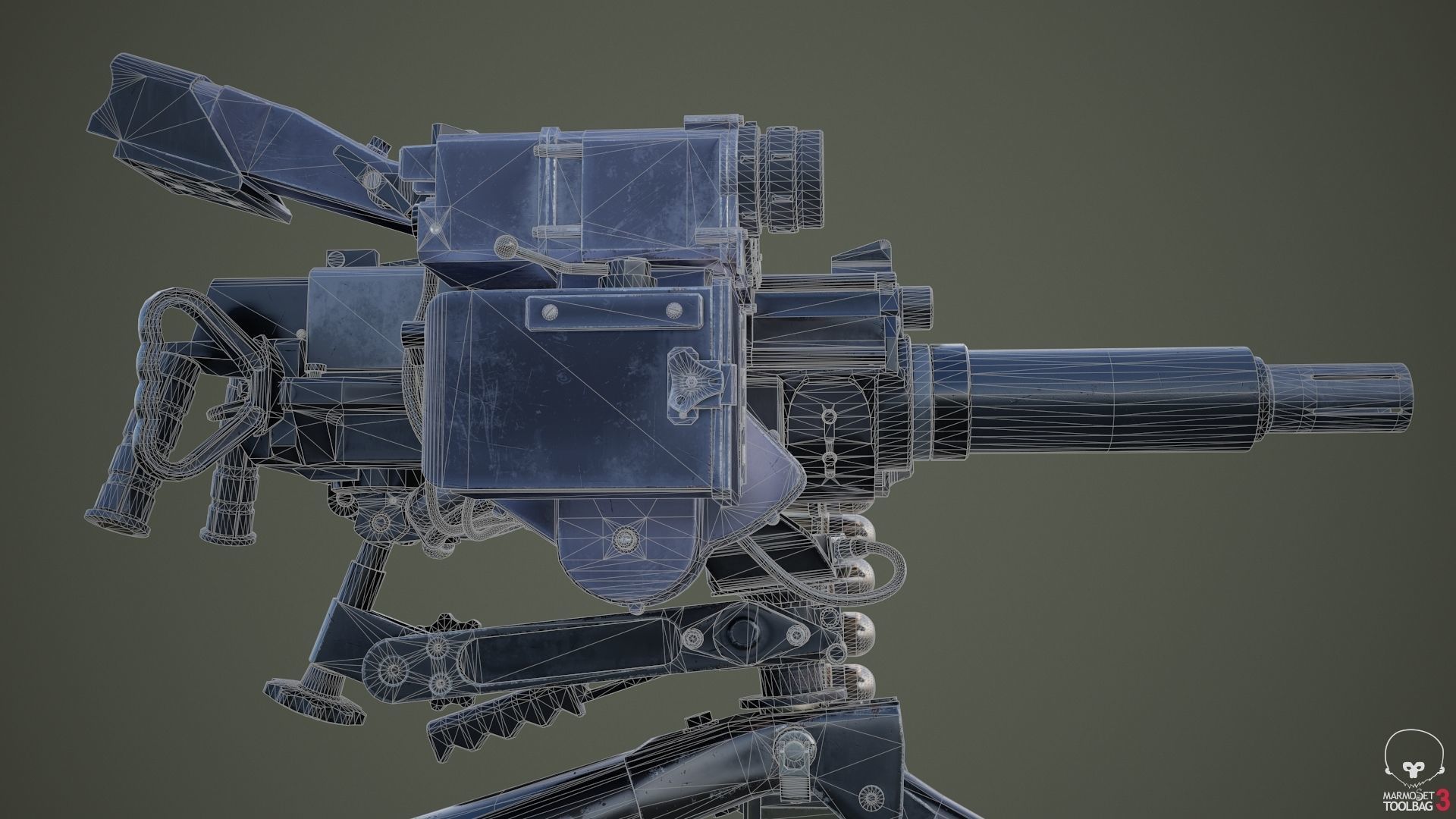 MK47 grenade launcher 3D model_8