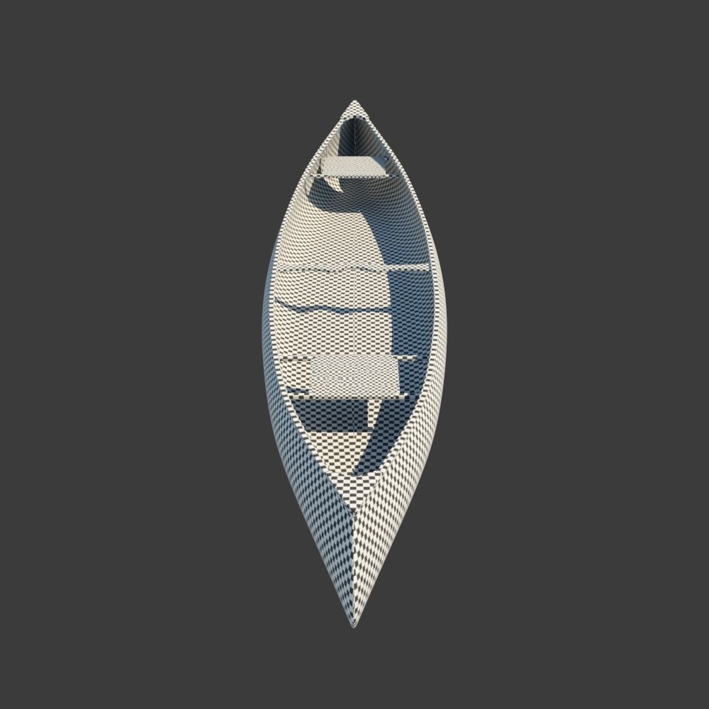 RedWood Canoe Boat 3D model_7