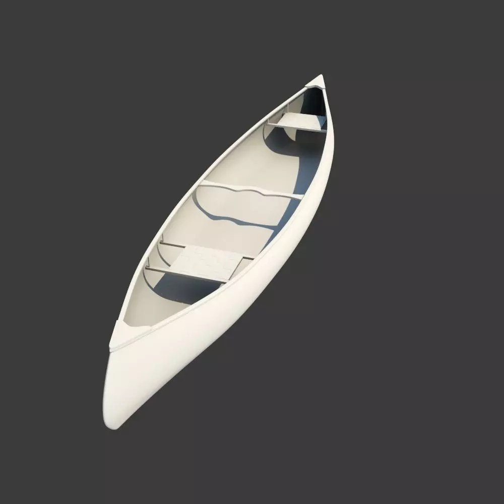 RedWood Canoe Boat 3D model_0
