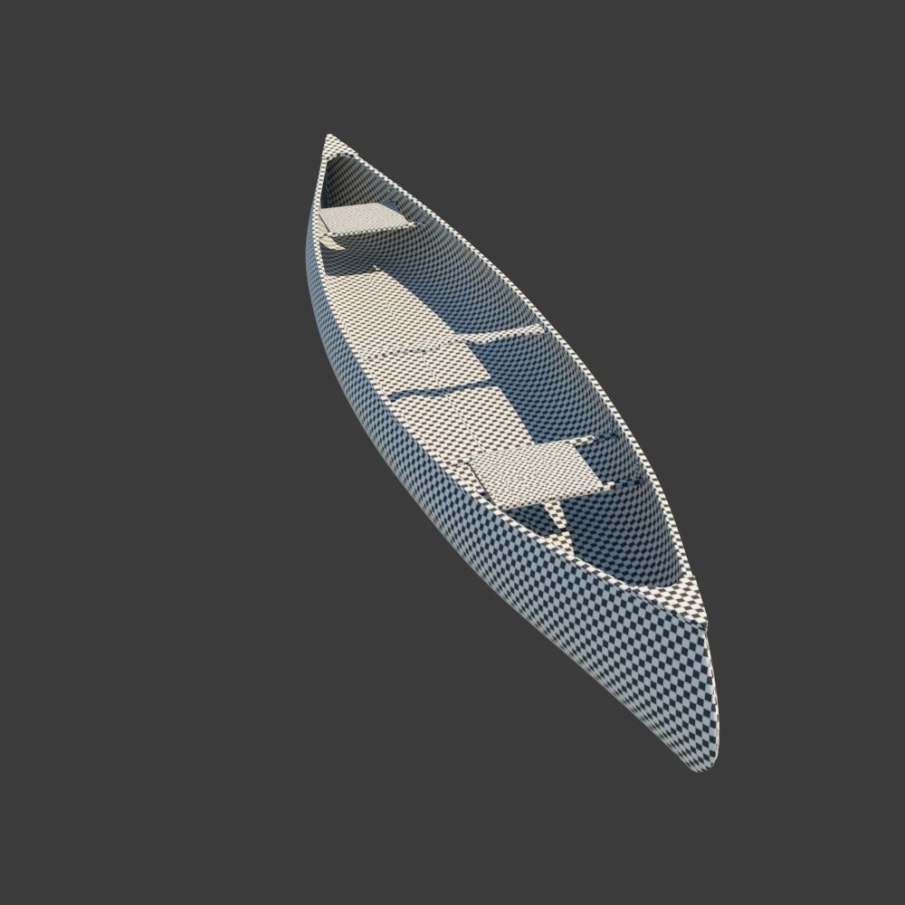 RedWood Canoe Boat 3D model_6