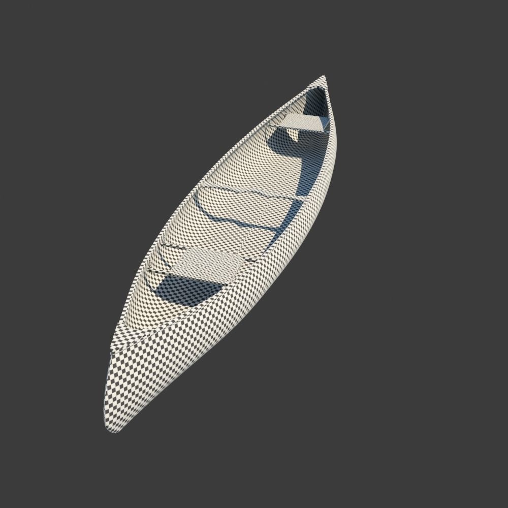 RedWood Canoe Boat 3D model_4
