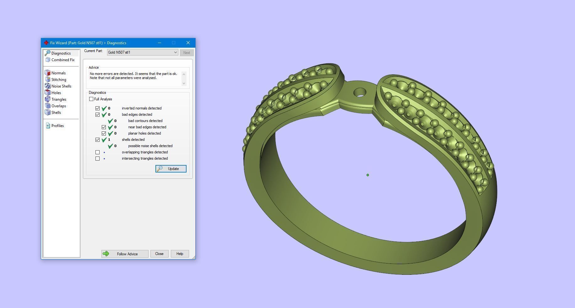 Gold N507 3D print model_4