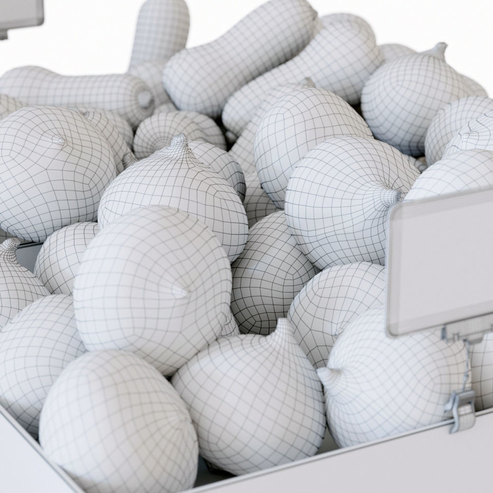 Fruit-Vegetable display racks 3D model_12