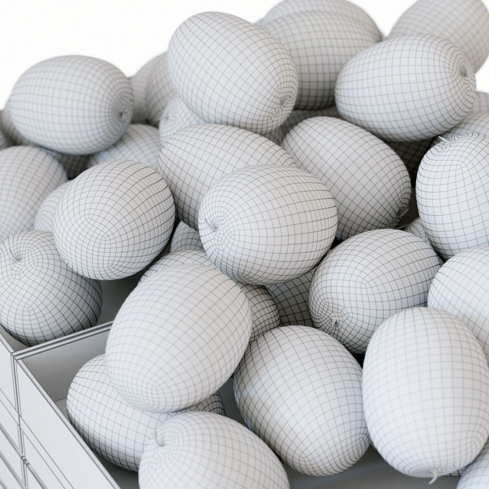 Fruit-Vegetable display racks 3D model_11