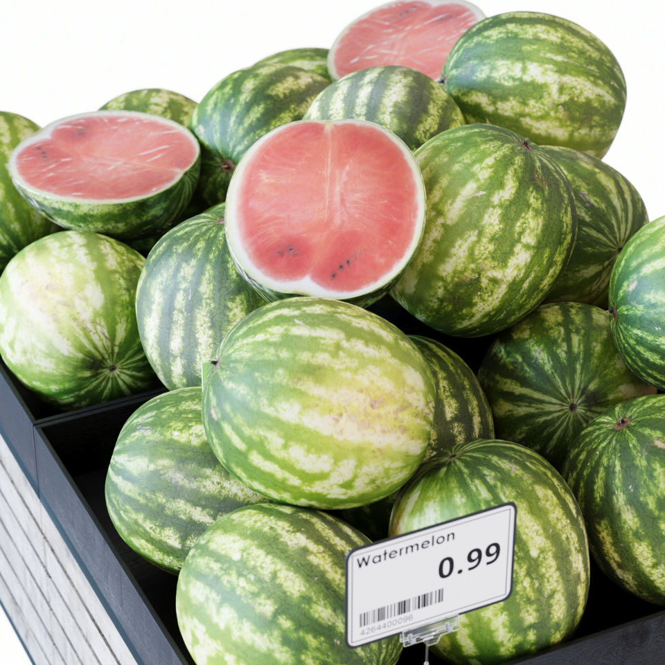 Fruit-Vegetable display racks 3D model_7