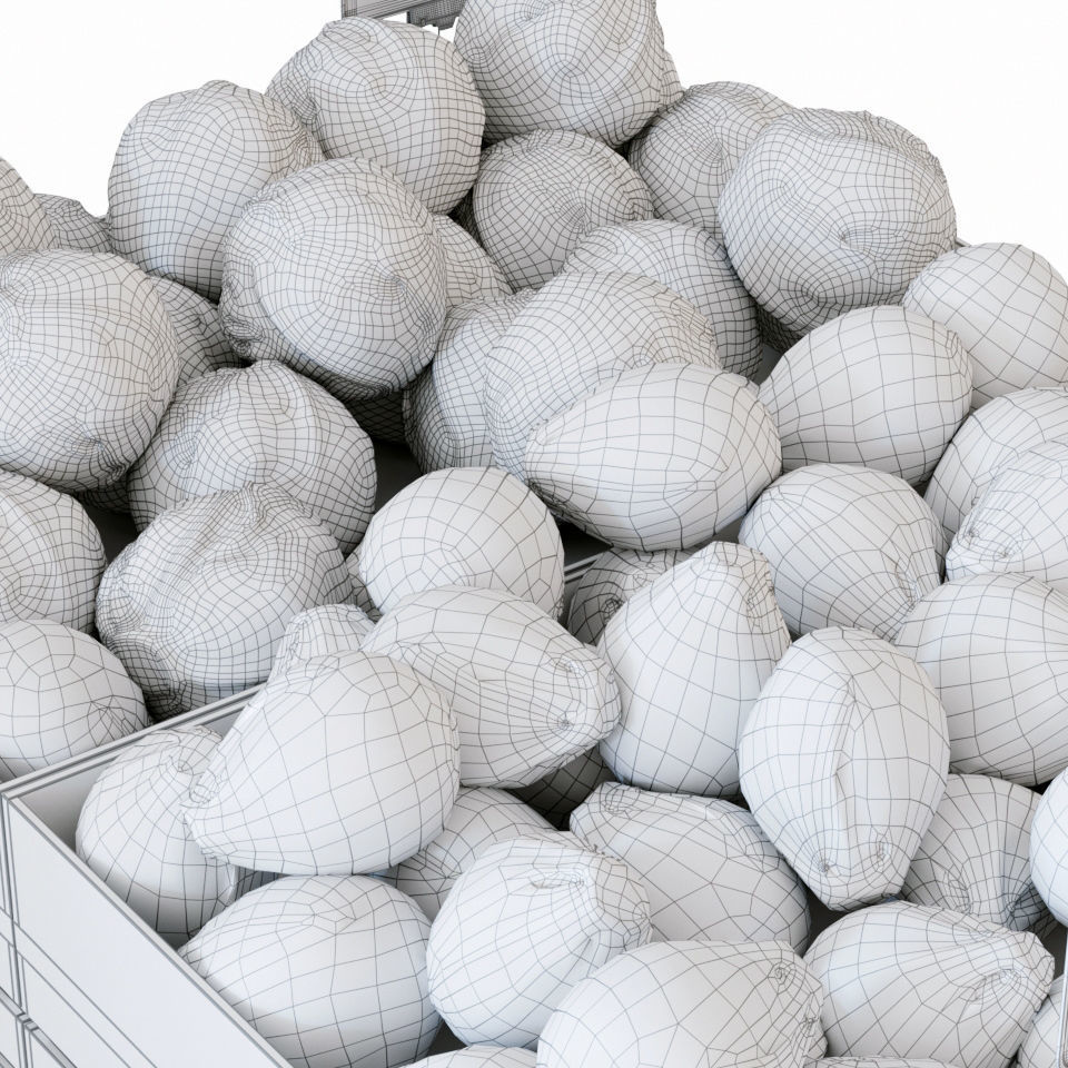 Fruit-Vegetable display racks 3D model_10