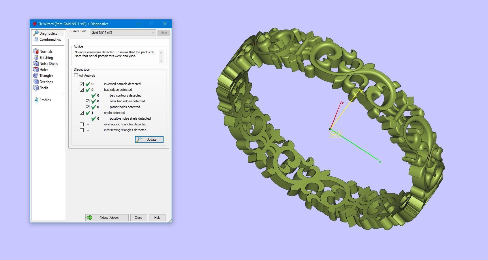 Gold N511 3D print model_7