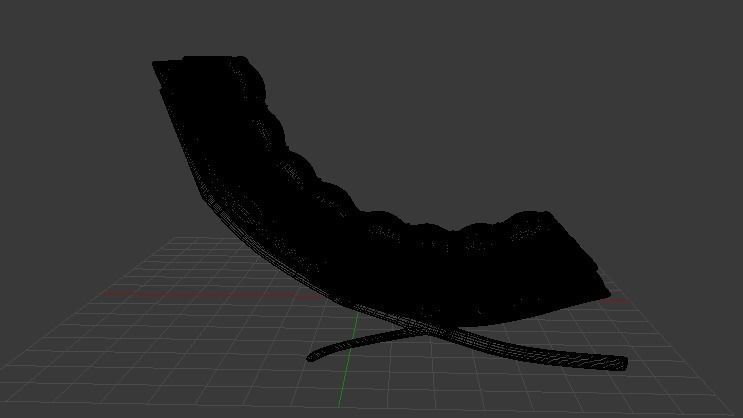 Barcelona Chair Low-poly 3D model_5