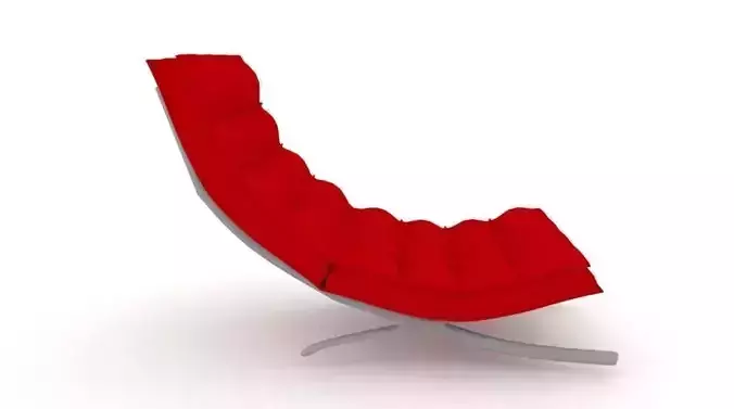 Barcelona Chair Low-poly 3D model Barcelona Chair Low-poly 3D model