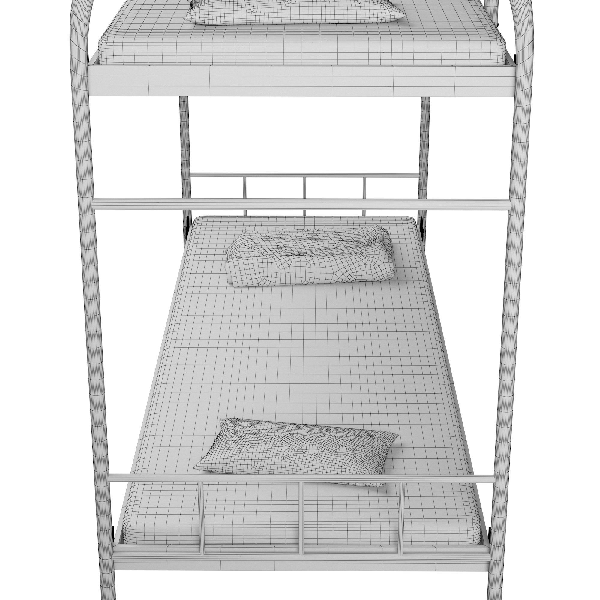 Bunk bed 3D model_11