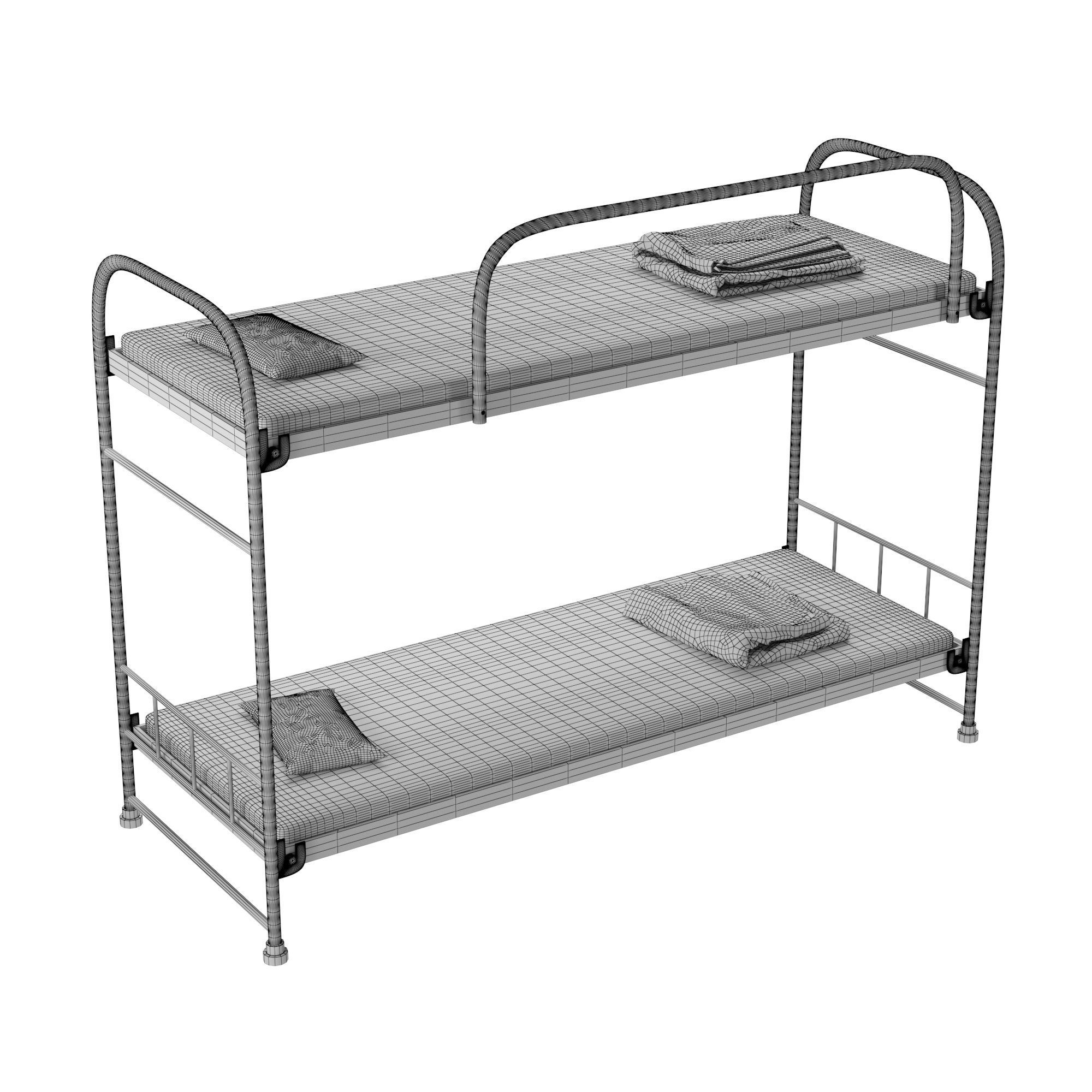 Bunk bed 3D model_9