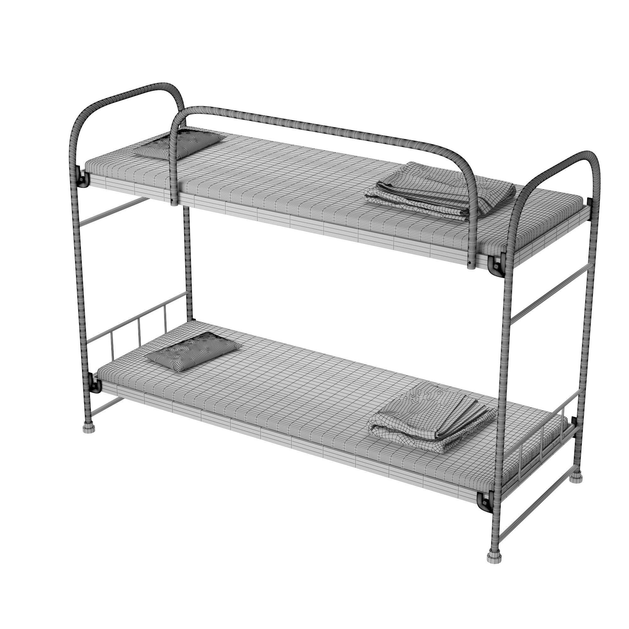 Bunk bed 3D model_10
