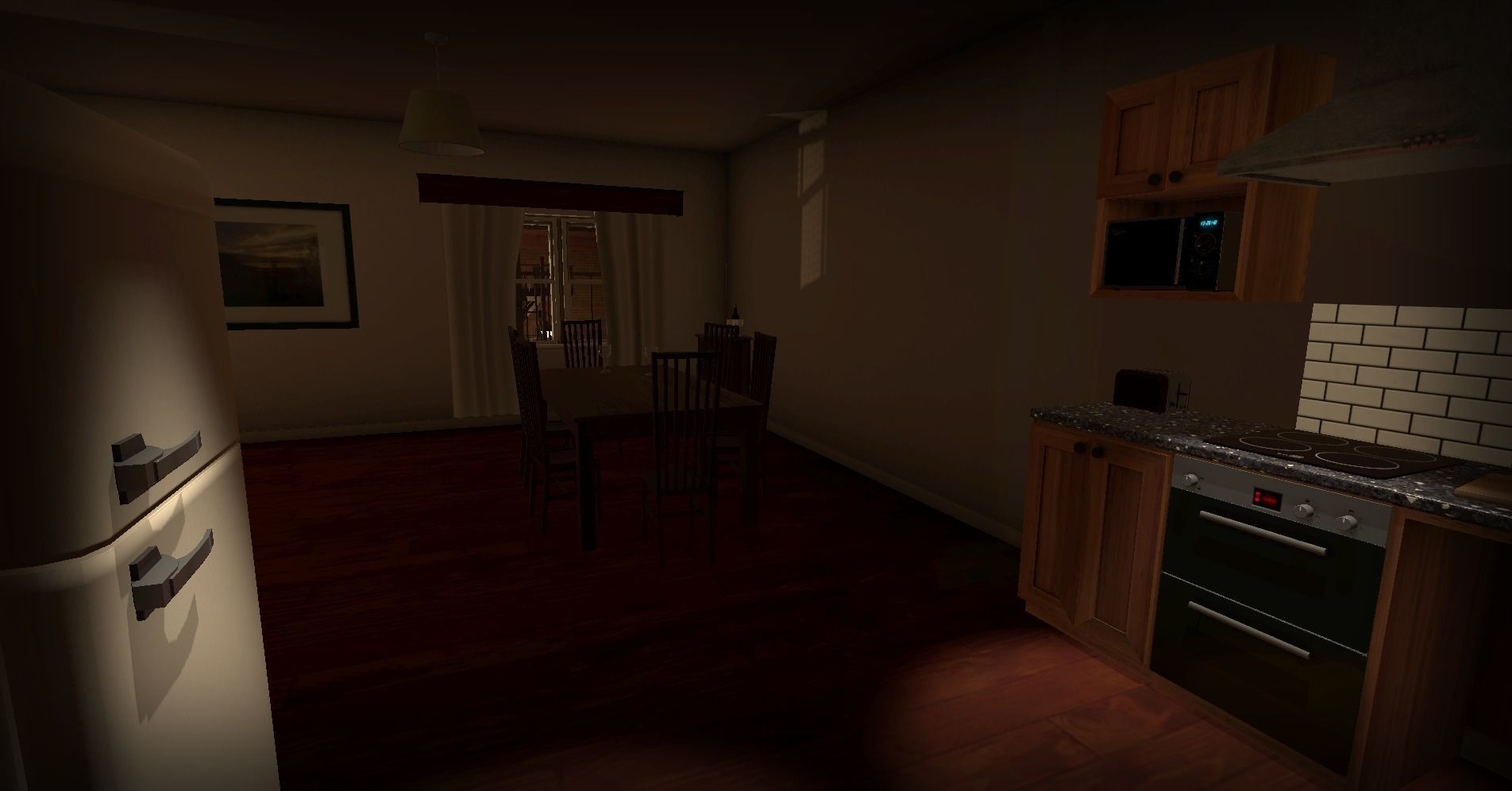 Modular Apartment Environment for Unity Low-poly 3D model_8