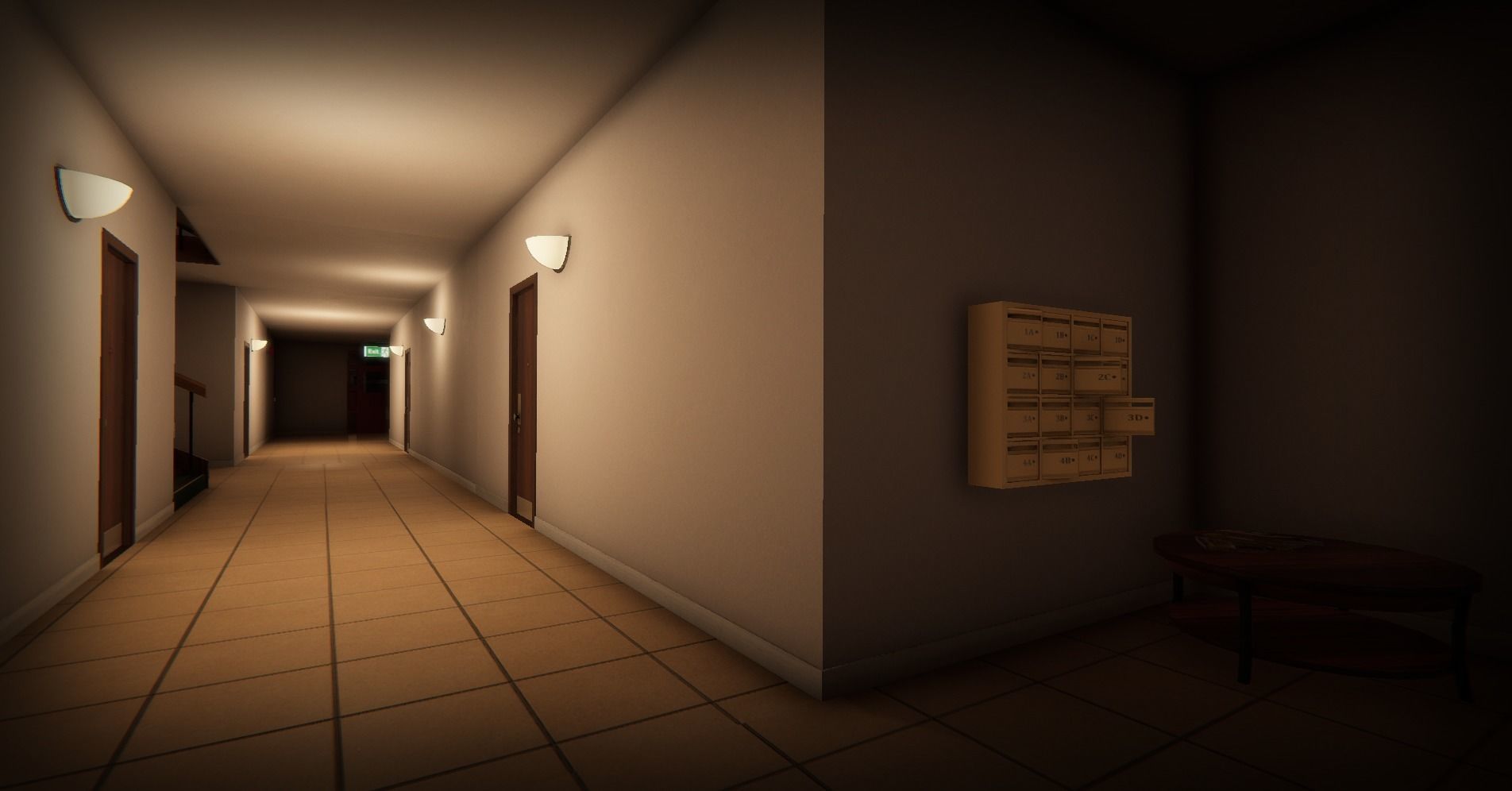 Modular Apartment Environment for Unity Low-poly 3D model_3