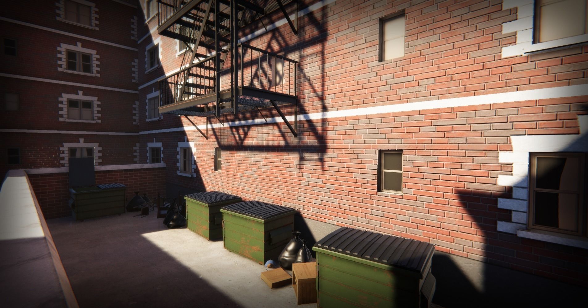 Modular Apartment Environment for Unity Low-poly 3D model_6