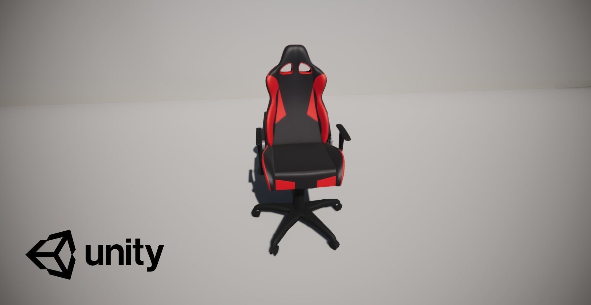 Gaming chair model Low-poly 3D model_7