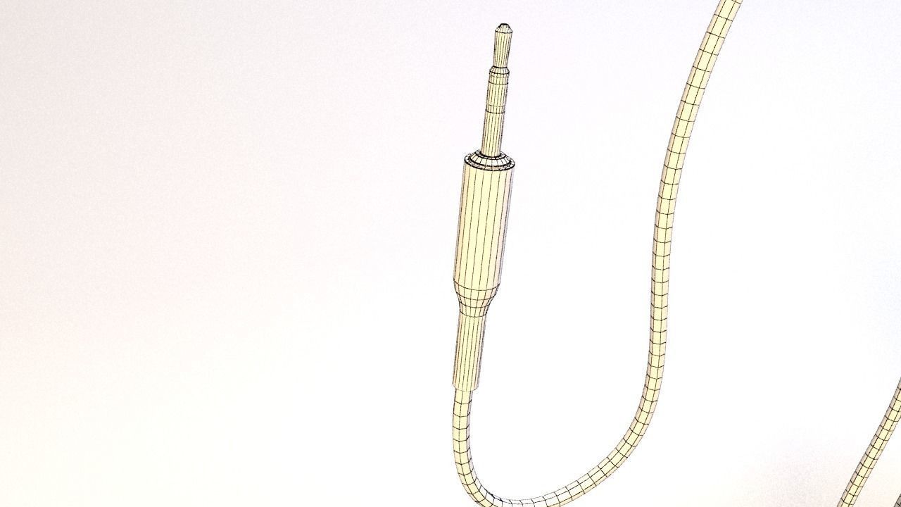 Full size headphones Low-poly 3D model_14