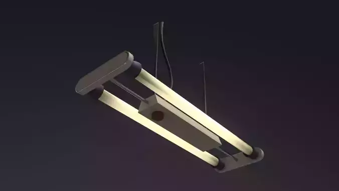 Fluorescent Vintage Tube Lamp - Industrial Light