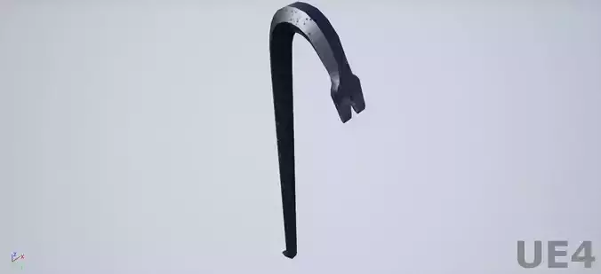 Crowbar Low-poly 3D model