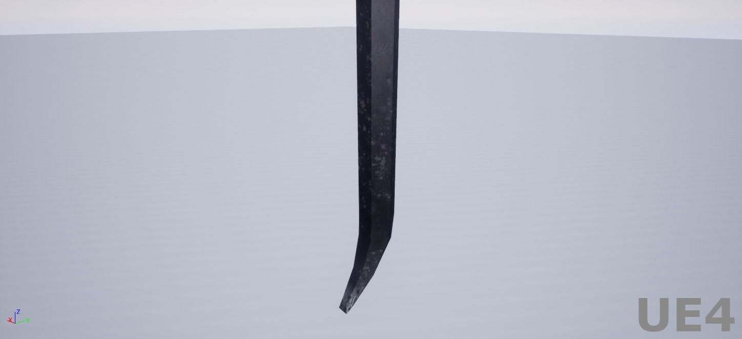 Crowbar Low-poly 3D model_3