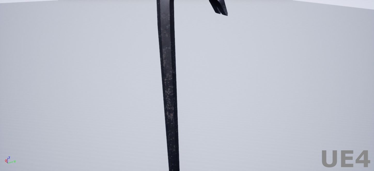 Crowbar Low-poly 3D model_2