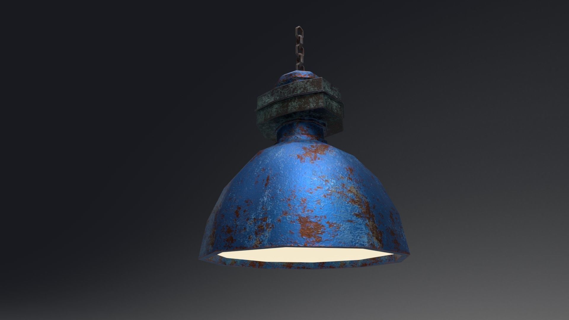 Industrial Light Set - Different Lamps Set Low-poly 3D model_6