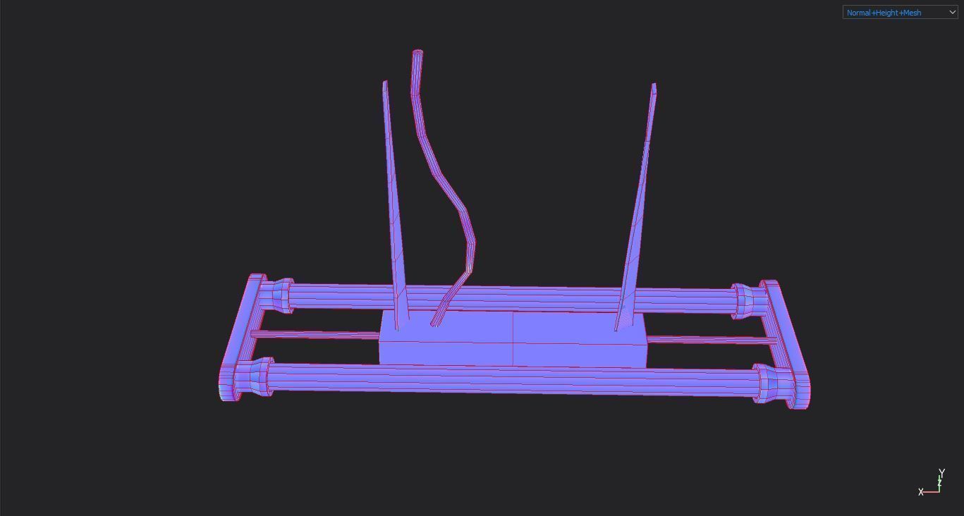 Industrial Light Set - Different Lamps Set Low-poly 3D model_14