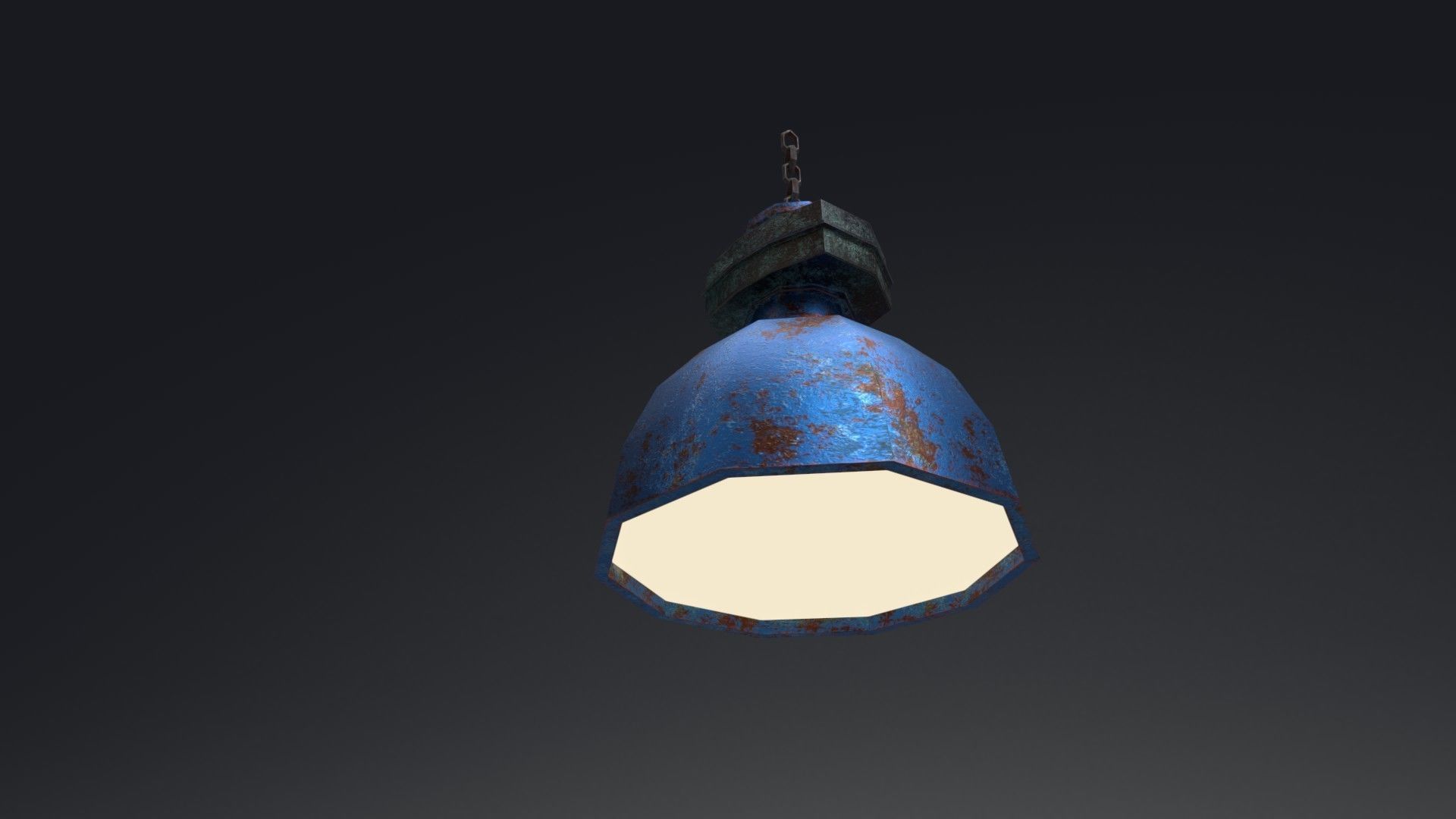 Industrial Light Set - Different Lamps Set Low-poly 3D model_5