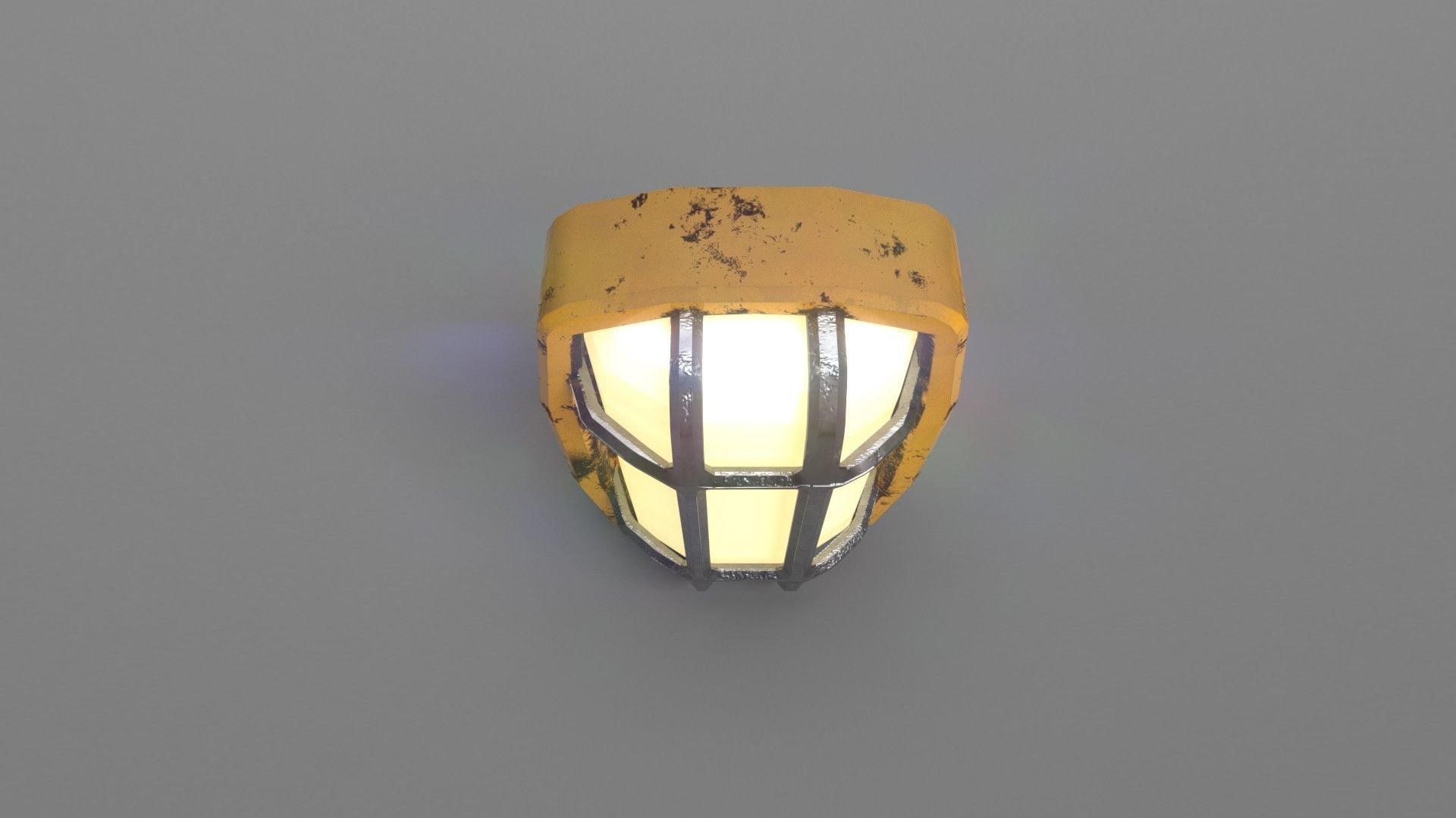 Industrial Light Set - Different Lamps Set Low-poly 3D model_17