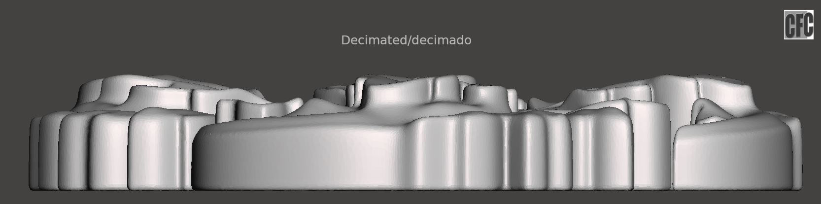 WoodCarving floral detail - 3d model for CNC - FlowerCFC01 3D print model_16