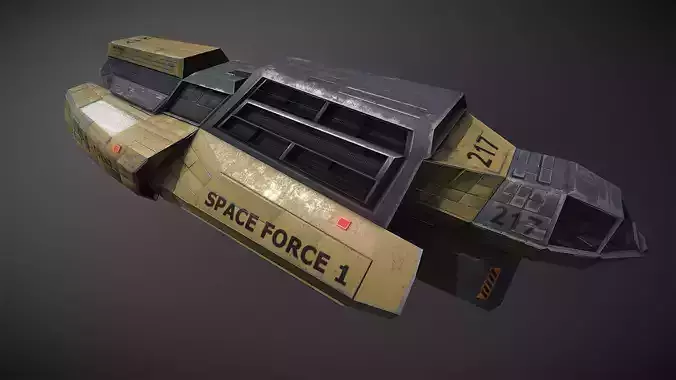 Space Force 1 Transport Low-poly 3D model
