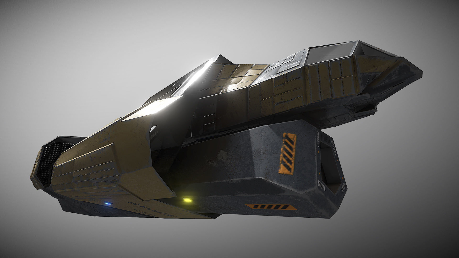 Space Force 1 Transport Low-poly 3D model_13