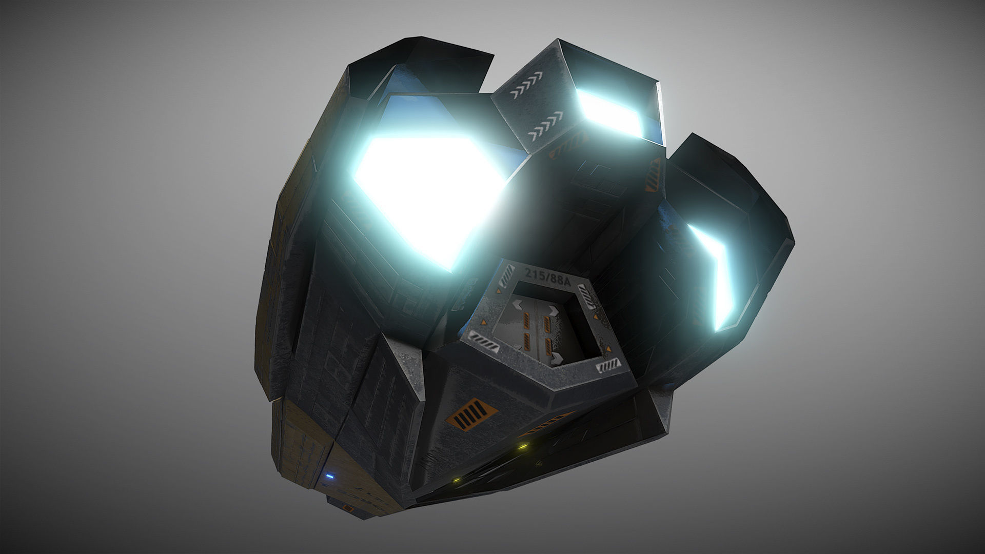 Space Force 1 Transport Low-poly 3D model_4