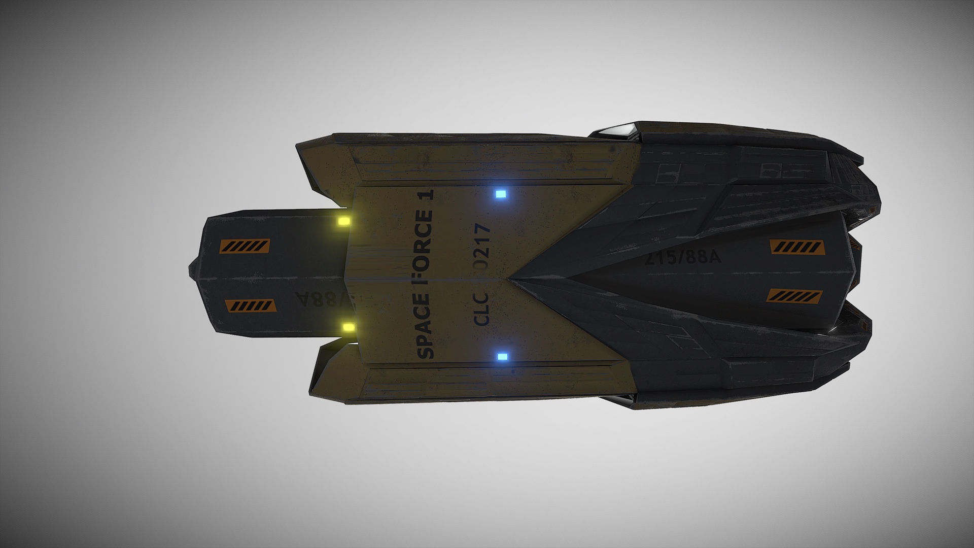 Space Force 1 Transport Low-poly 3D model_10