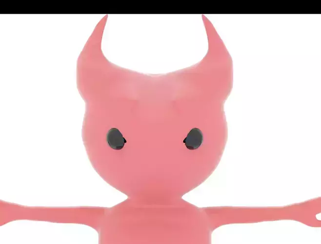 floster devil toy Low-poly 3D model
