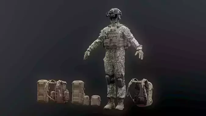 SOLDIER complete Pack 3D model