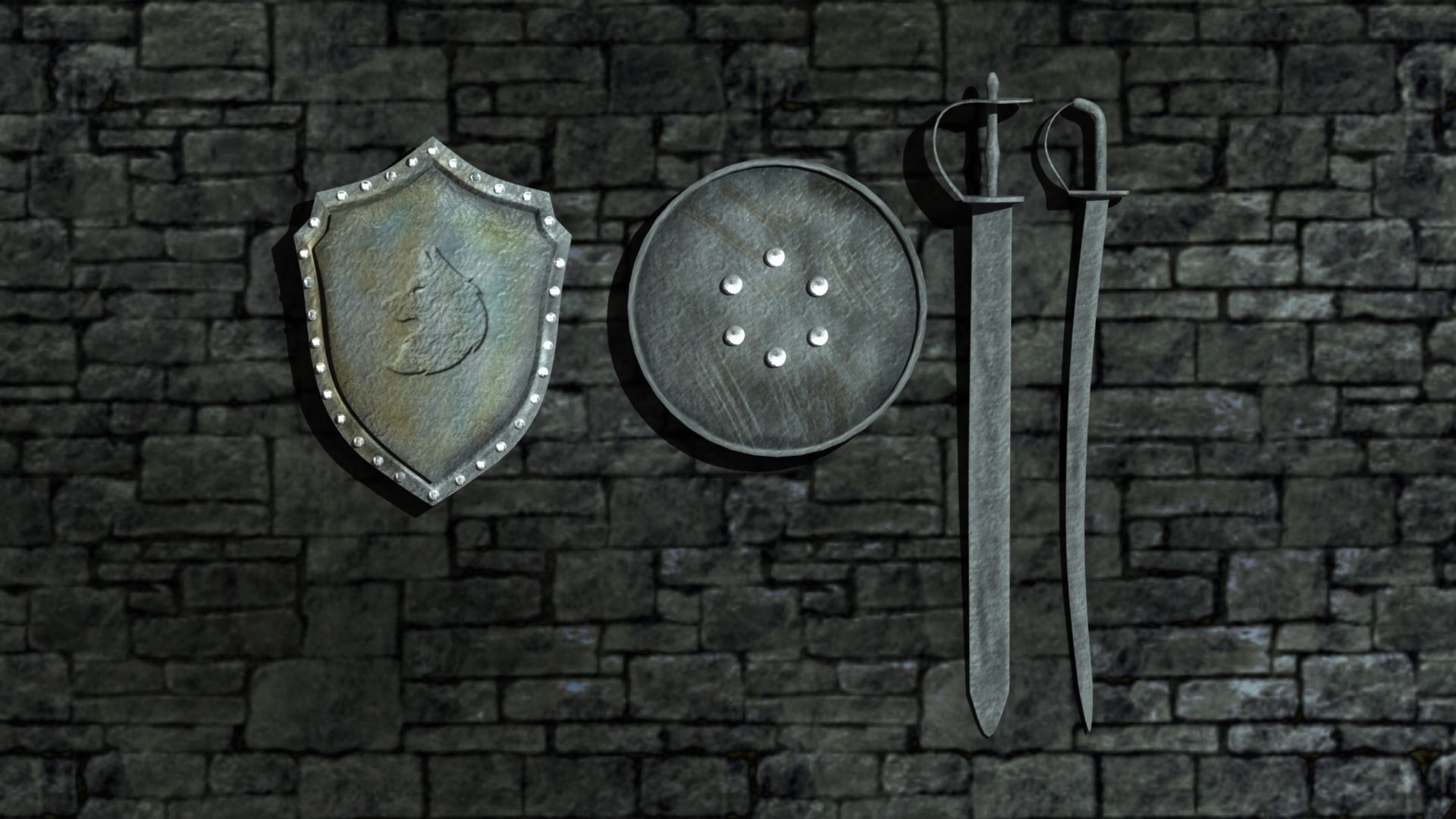 Ancient props 3D model_4