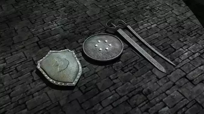 Ancient props 3D model Ancient props 3D model