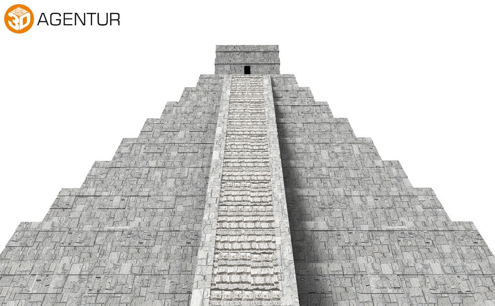 Pre Hispanic Mayan City of Chichen Itza 3D model_6