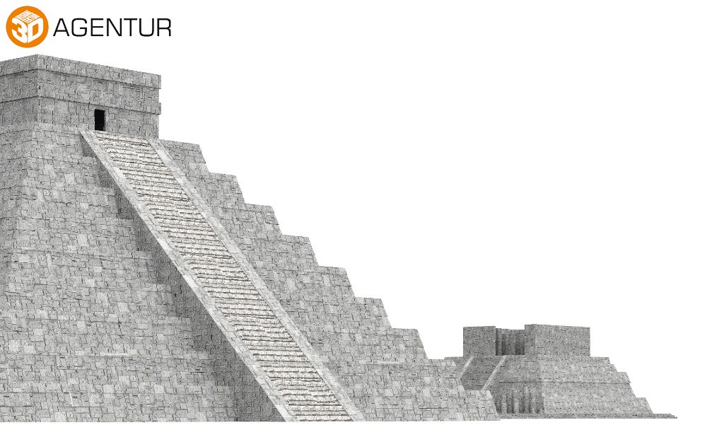Pre Hispanic Mayan City of Chichen Itza 3D model_10